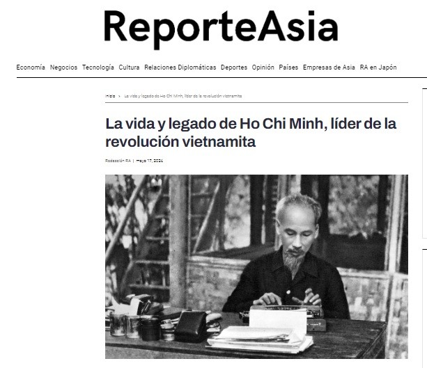Kỷ niệm 134 năm Ngày sinh Chủ tịch Hồ Chí Minh: Báo chí Argentina ca ngợi nhà cách mạng vĩ đại của dân tộc Việt Nam. (Ảnh chụp màn hình)