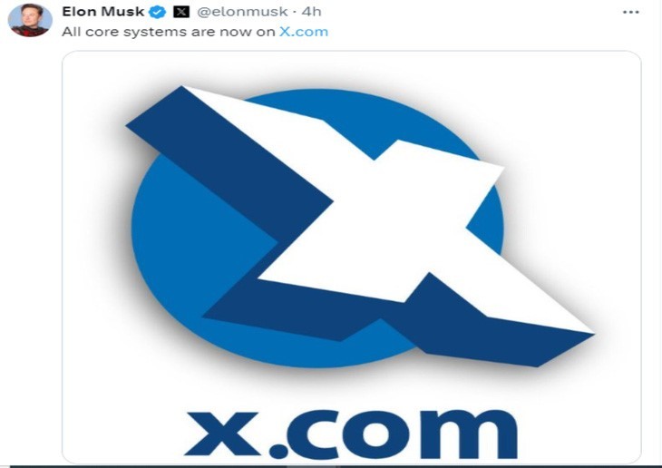 Tỉ phú Elon Musk đã hoàn tất việc đổi thương hiệu từ Twitter sang X