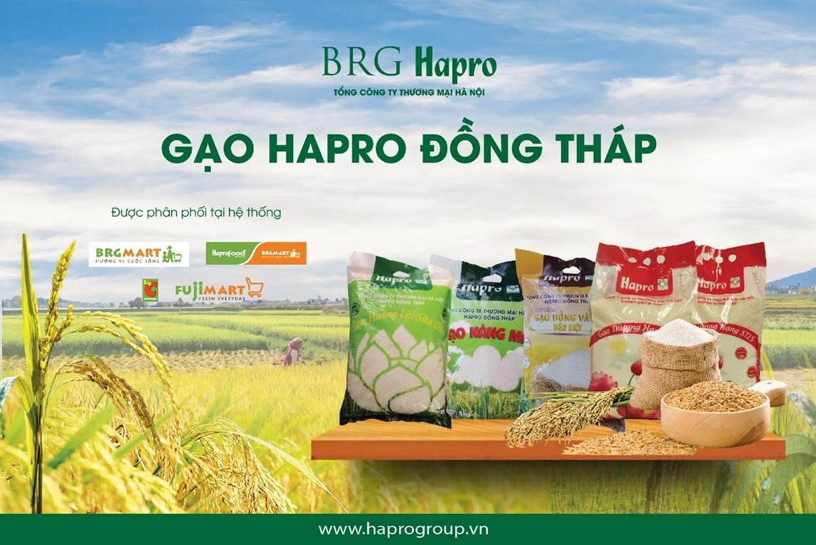 Tổng công ty Hapro đã triển khai đưa vào hệ thống kinh doanh những dòng sản phẩm gạo chất lượng cao phục vụ nhu cầu người tiêu dùng trong nước như: gạo ST25 thượng hạng, gạo Đồng vàng đặc biệt, gạo Nàng mây, gạo Hương lài sữa dẻo…