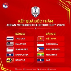 Đội tuyển Việt Nam cùng bảng Indonesia tại AFF Cup 2024