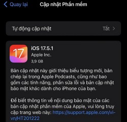 Apple phát hành iOS 17.5.1 để sửa lỗi tự khôi phục ảnh đã xóa