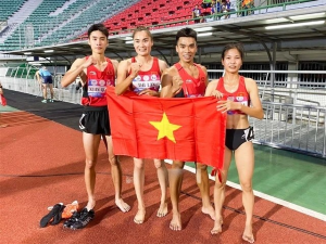 Vietnam&apos;s mixed 4x400m relay team clinch bronze in Asia, set new national record