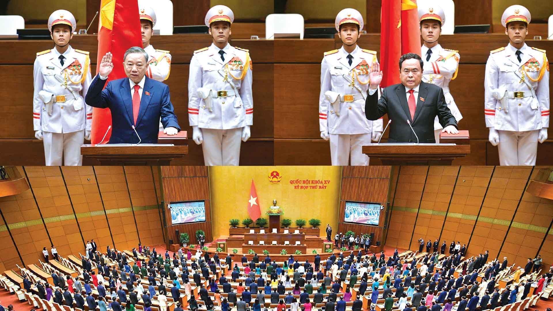 Lãnh đạo các nước gửi điện, thư chúc mừng Chủ tịch nước Tô Lâm và Chủ tịch Quốc hội Trần Thanh Mẫn