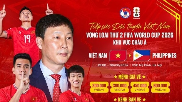 Vòng loại World Cup 2026: VFF mở bán vé trận đội tuyển Việt Nam và Philippines