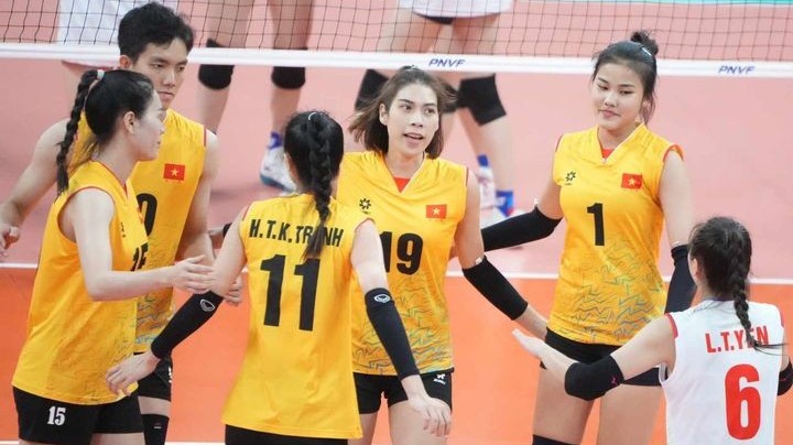 Tuyển bóng chuyền nữ Việt Nam toàn thắng vòng bảng ở giải châu Á