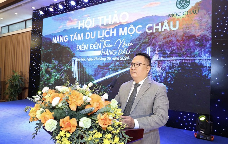 Ông Nguyễn QUỳnh Tùng – Tổng Giám đốc Mộc Châu Group phát biểu tại Hội thảo.