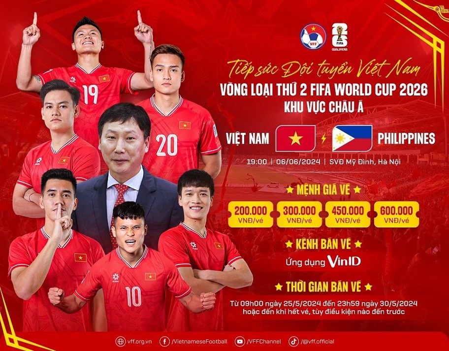 Vòng loại World Cup 2026: HLV Kim Sang Sik công bố danh sách 27 cầu thủ đội tuyển Việt Nam