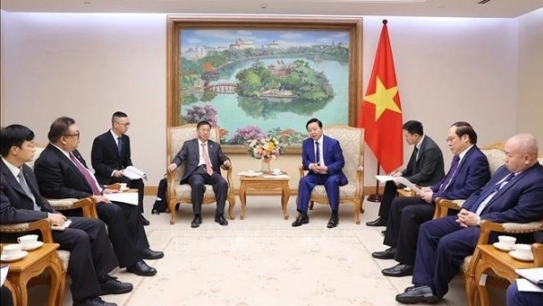 Deputy PM Tran Hong Ha receives Chairman of China Power Engineering Consulting Group (CPECC)