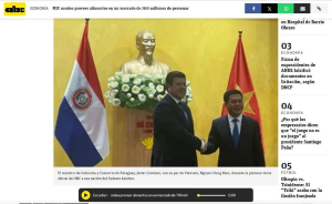 Paraguayan daily spotlights prospect of trade cooperation with Vietnam