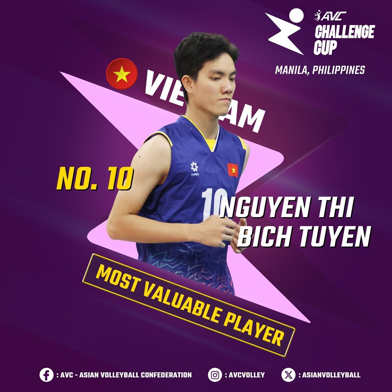 Bóng chuyền nữ Việt Nam vô địch, Bích Tuyền xuất sắc nhất AVC Challenge Cup 2024