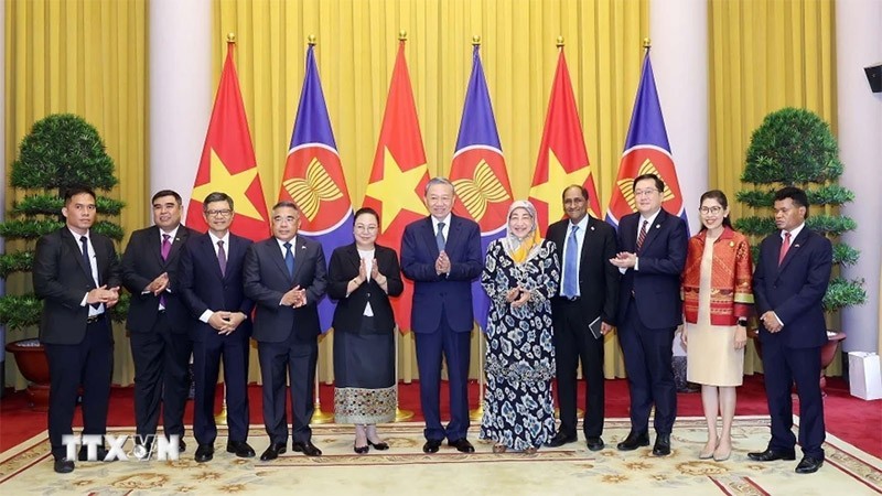 Chủ tịch nước Tô Lâm tiếp Đại sứ, Đại biện các nước ASEAN và Timor-Leste đến chào và chúc mừng