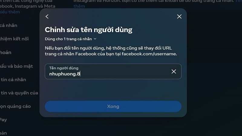 Đổi ID Facebook trên máy tính chỉ với vài thao tác đơn giản