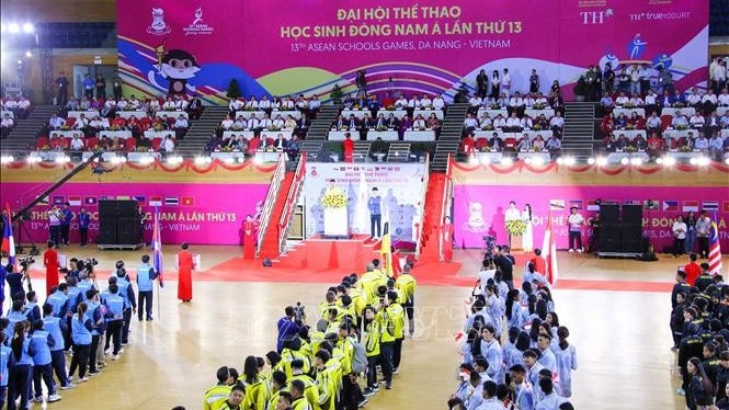 Tưng bừng khai mạc ngày hội thể thao lớn nhất của học sinh Đông Nam Á lần thứ 13
