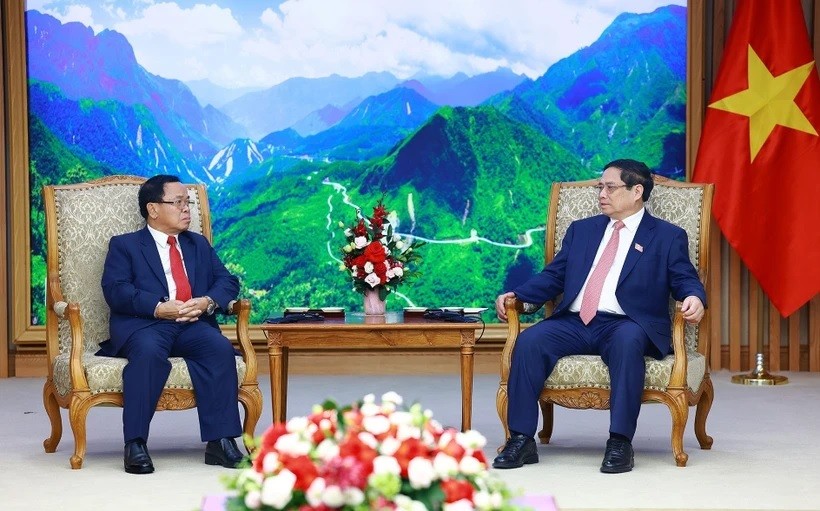 PM Pham Minh Chinh receives President of Lao State Inspection Authority