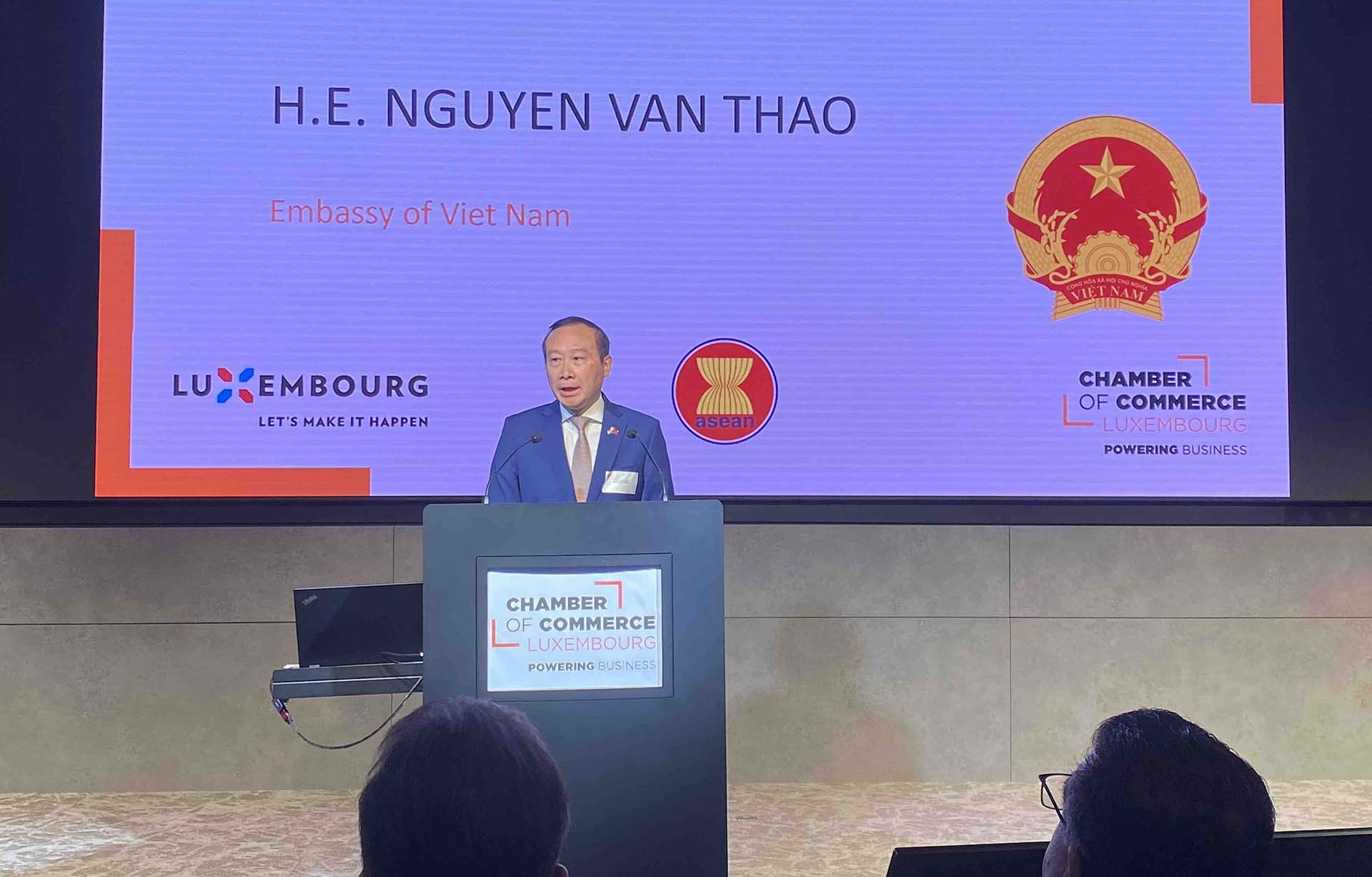 Đại sứ Nguyễn Văn Thảo tham dự sự kiện Ngày ASEAN lần thứ 4 tại Luxembourg