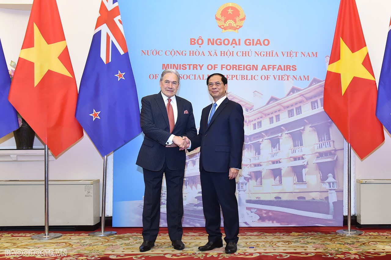 FM Bui Thanh Son welcomes New Zealand Deputy PM and FM Winston Peters