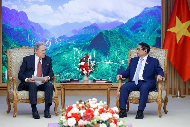 PM Pham Minh Chinh receives New Zealand Deputy PM to promote Vietnam-New Zealand trade ties