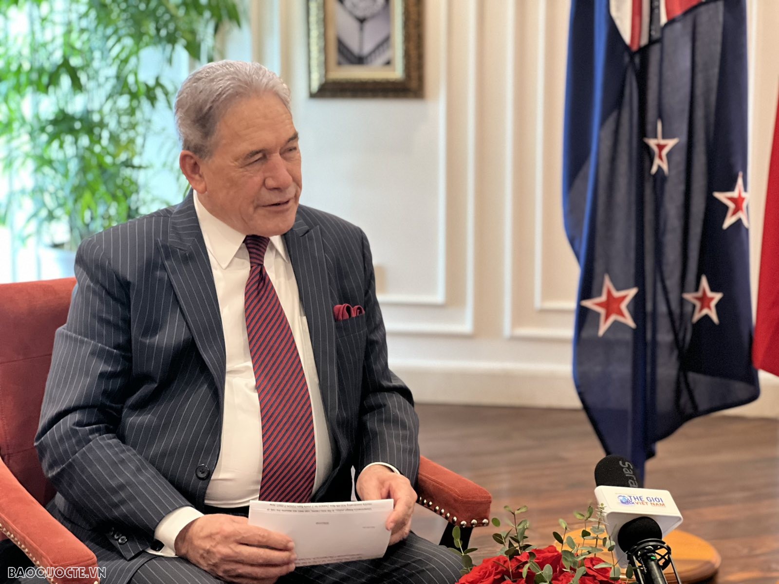 Phó Thủ tướng, Bộ trưởng Ngoại giao Winston Peters: Việt Nam đặc biệt quan trọng đối với New Zealand