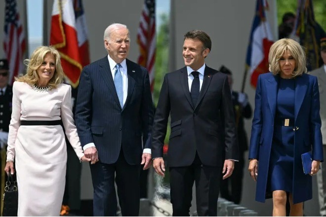 Chủ đề Ukraine luôn được nhắc tới trong thảo luận giữa hai nhà lãnh đạo Pháp và Mỹ. (Nguồn: AFP)