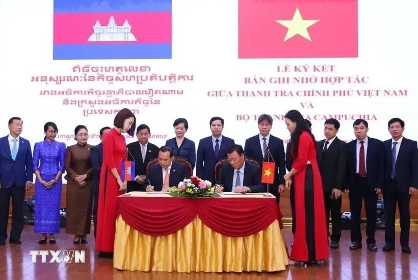 Vietnam, Cambodia officials step up cooperation on inspection