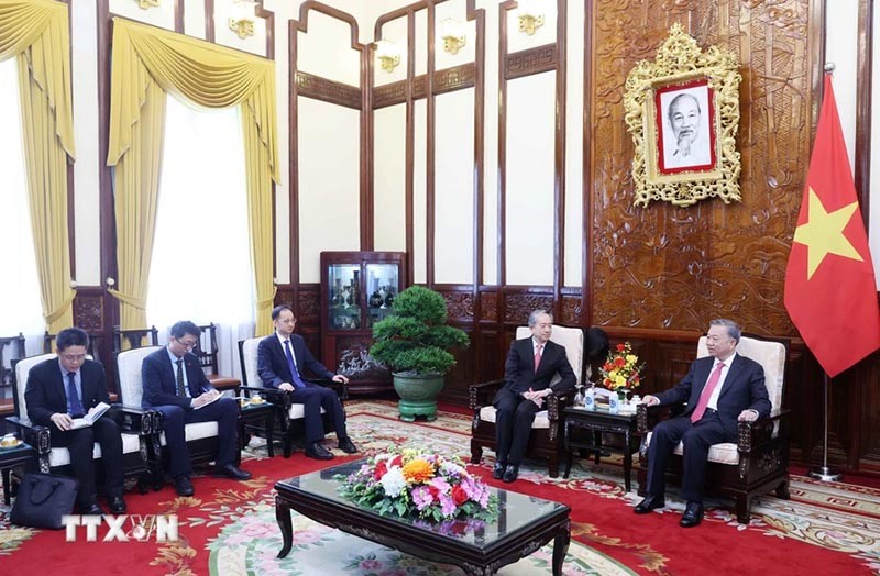 Chủ tịch nước Tô Lâm tiếp Đại sứ Trung Quốc tại Việt Nam Hùng Ba