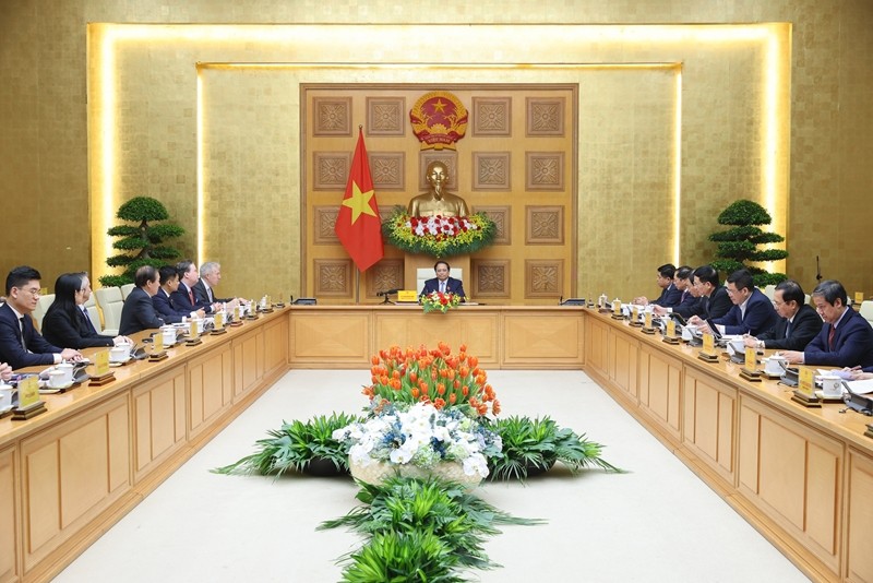 Prime Minister Pham Minh Chinh received the US-ASEAN Business Council business delegation, March 21, 2024.