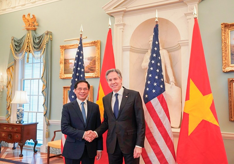 United States Secretary of State Antony Blinken was pleased to welcome Minister Bui Thanh Son to Washington D.C. March 25, 2024