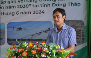 Dong Thap launches exemplary model of high-quality low-emission rice production