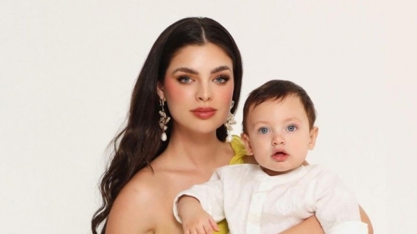 Hình ảnh đáng yêu của con trai Hoa hậu Hoàn vũ Paraguay Nadia Ferreira và nghệ sĩ nhạc Latinh Marc Anthony