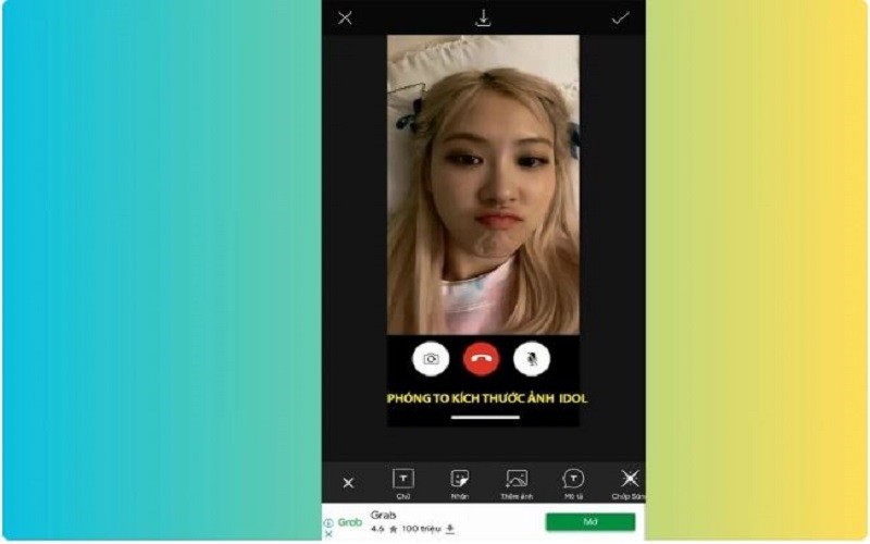 Mách bạn cách ghép ảnh call video với người nổi tiếng đơn giản bằng PicsArt