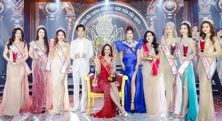 Nguyễn Thị Triều đăng quang Hoa hậu Doanh nhân Việt Nam Toàn cầu 2024