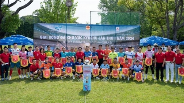 Football tournament held for Vietnamese community in Japan’s Kyushu