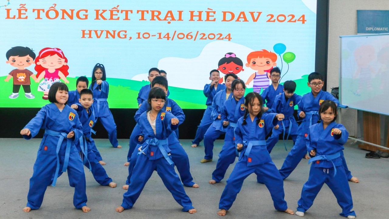 Sôi nổi những lớp học lý thú dành cho trẻ em tại Trại Hè DAV 2024