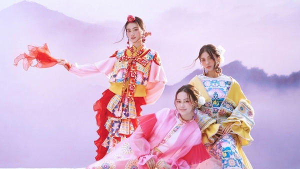 Hoa hậu Ý Nhi và hai Á hậu làm mẫu, giới thiệu bộ sưu tập đậm nét văn hóa vùng cao Tây Bắc
