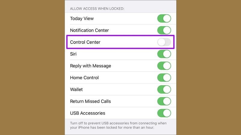 Cách tắt trung tâm điều khiển ở màn hình khóa iPhone đơn giản, nhanh nhất