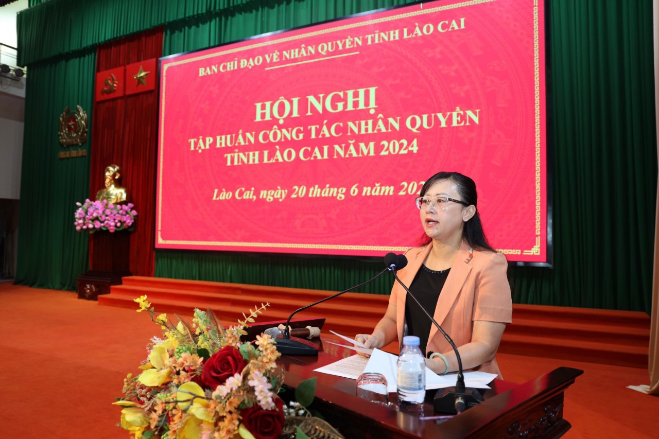 Hội nghị tập huấn công tác nhân quyền tỉnh Lào Cai năm 2024