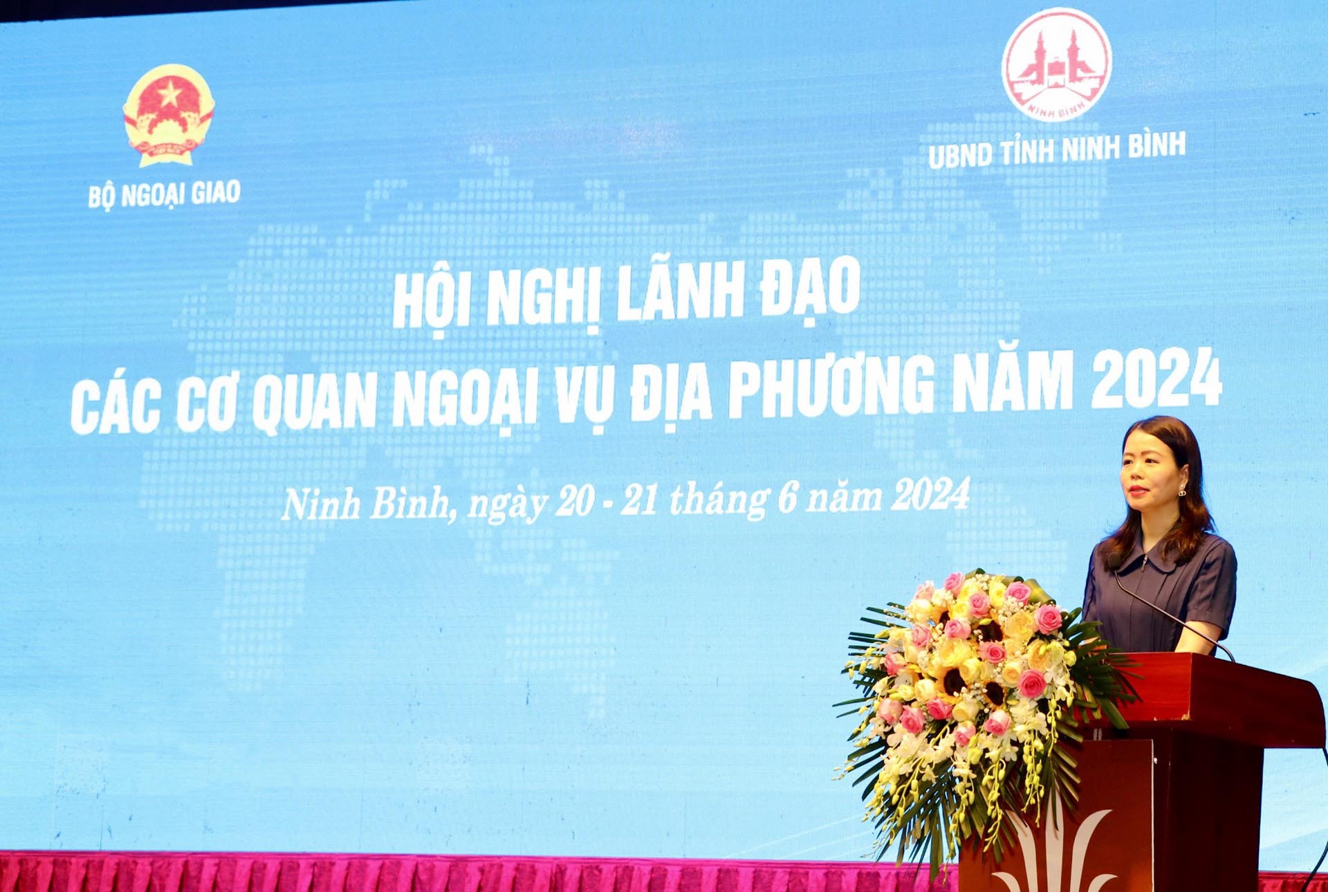 Thứ trưởng Nguyễn Minh Hằng phát biểu khai mạc Hội nghị.