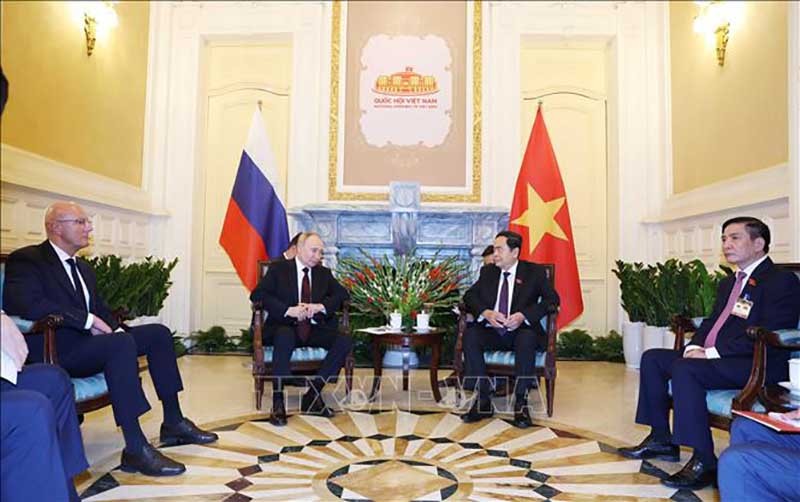 Chủ tịch Quốc hội Trần Thanh Mẫn hội kiến Tổng thống Liên bang Nga Vladimir Putin