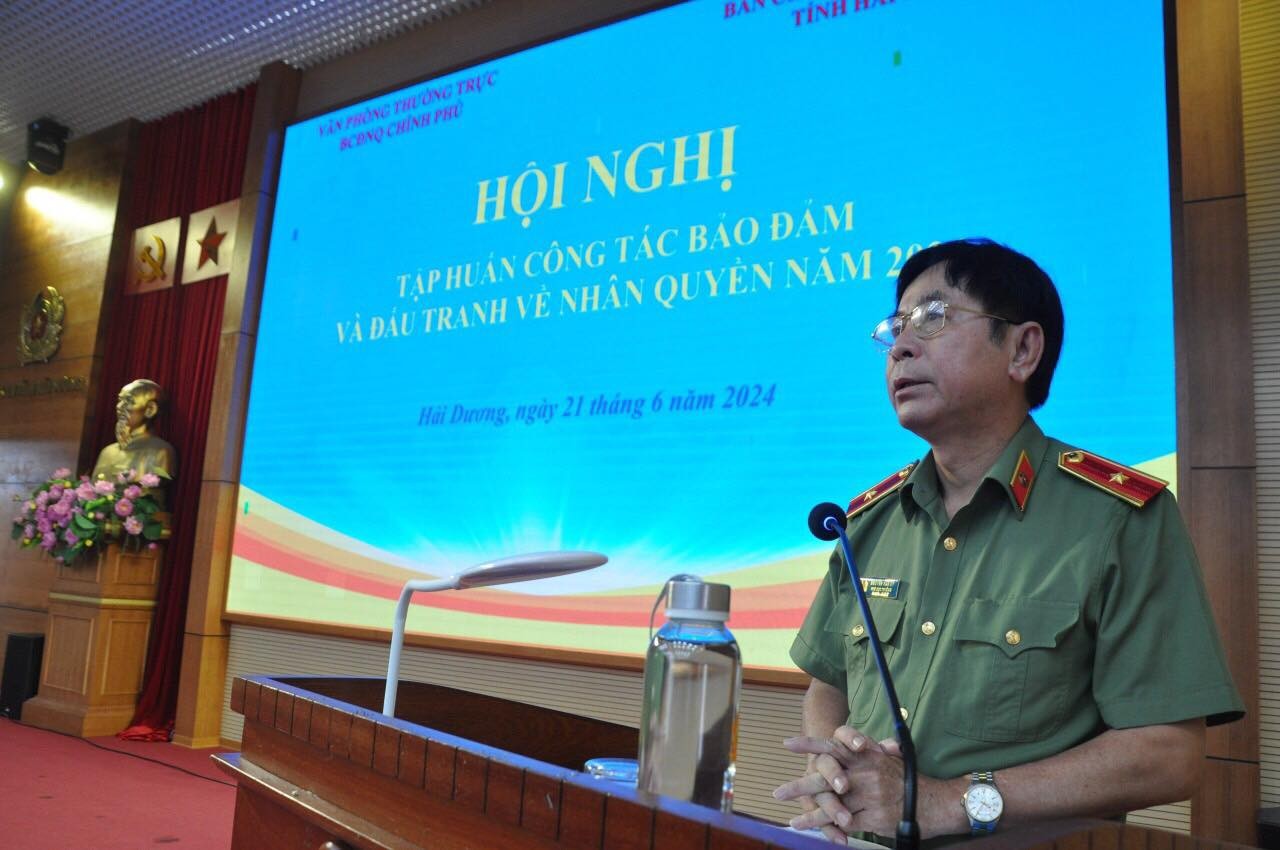 Hội nghị tập huấn công tác nhân quyền tỉnh Hải Dương năm 2024