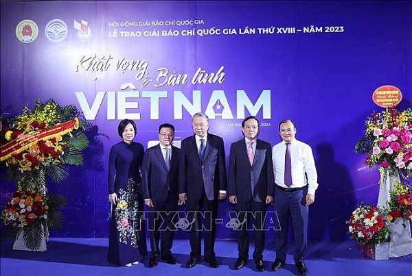 President To Lam attends national press awards ceremony in Hanoi