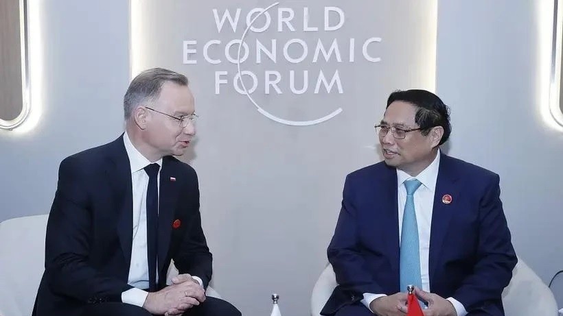 PM Pham Minh Chinh meets Polish President on WEF meeting sidelines