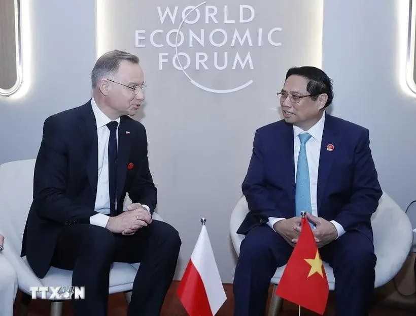 PM Pham Minh Chinh meets Polish President on WEF meeting sidelines