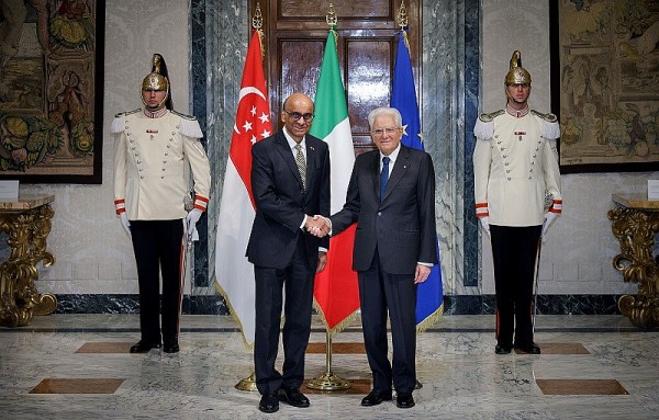 Tổng thống Singapore: Đây là thời điểm quan trọng để có mặt ở Italy
