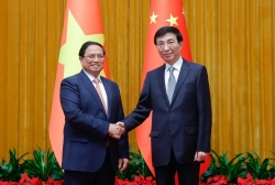 Thủ tướng Chính phủ Phạm Minh Chính hội kiến Chủ tịch Chính hiệp toàn quốc Trung Quốc