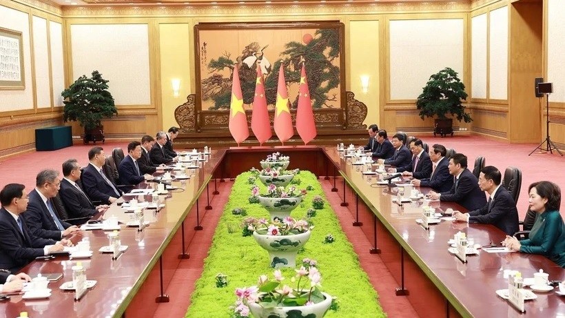 PM Pham Minh Chinh meets with Chinese President Xi Jinping in Beijing
