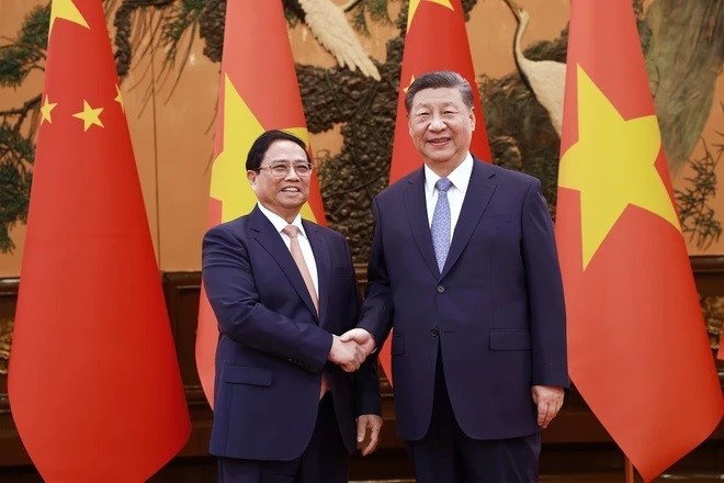 PM Pham Minh Chinh meets with Chinese President Xi Jinping in Beijing