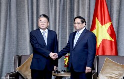 Thủ tướng Phạm Minh Chính tiếp lãnh đạo một số tập đoàn phát triển hạ tầng, năng lượng, môi trường hàng đầu Trung Quốc