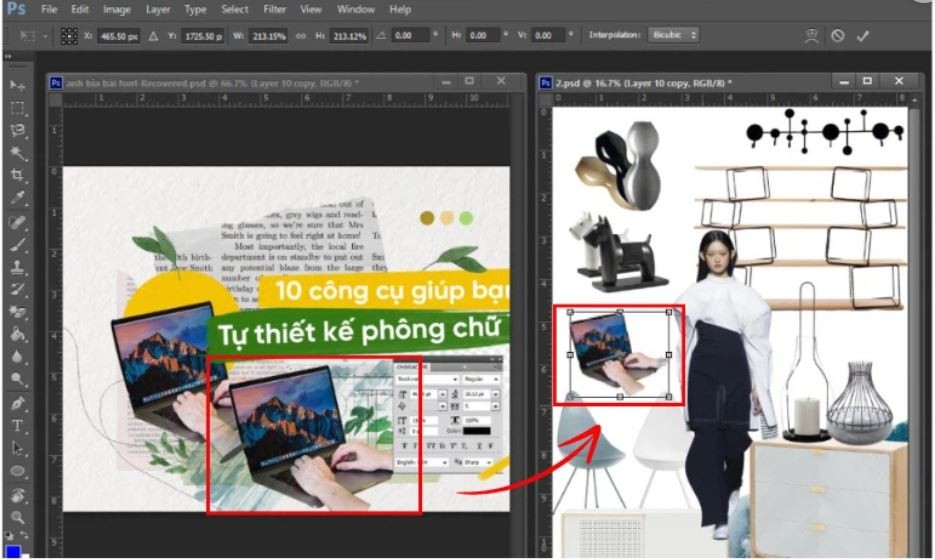 Hướng dẫn copy layer trong Photoshop với vài thao tác đơn giản