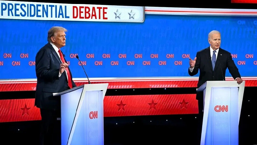 Bầu cử Mỹ 2024: Tổng thống Joe Biden và đối thủ Donald Trump 'đối đầu trực diện' trên truyền hình