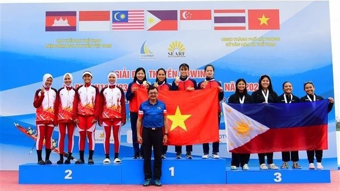 Vietnam wins 12 medals at Southeast Asia rowing, canoeing championships